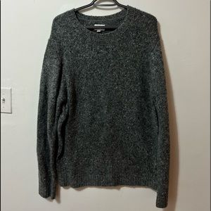Heather gray Frank & Oak wool sweater . Size L